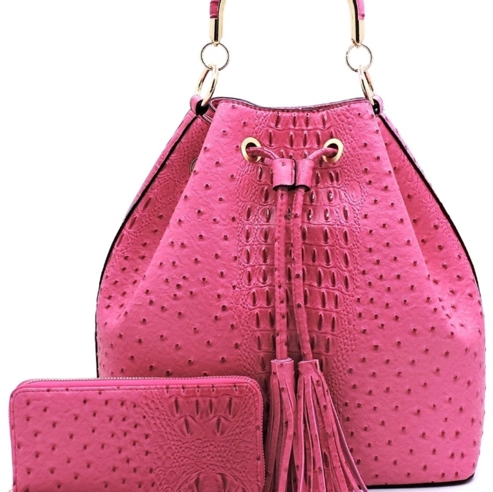 Drawstring bucket 2-n-1 satchel
